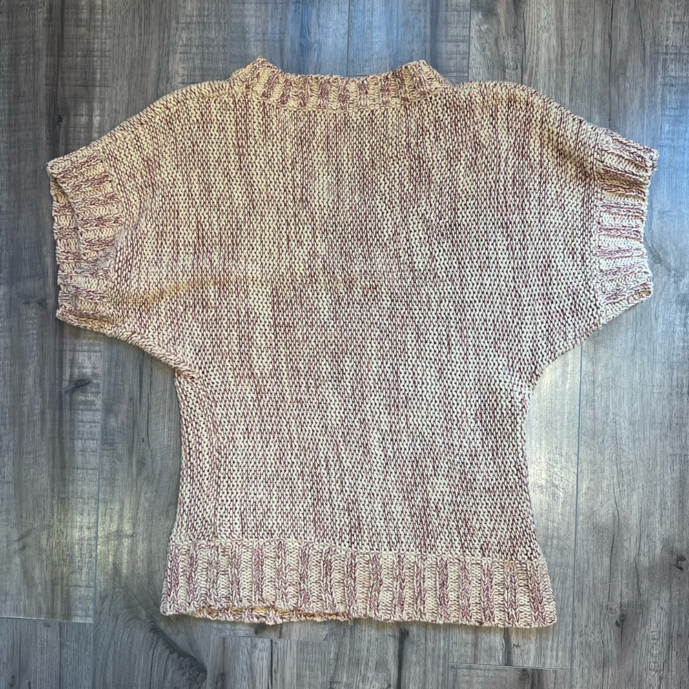 Free People Lace Up Short Sleeve Sweater - Picture 2 of 4